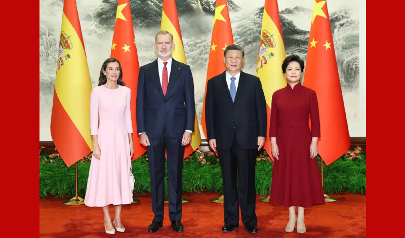 習(xí)近平會(huì)見(jiàn)西班牙國(guó)王費(fèi)利佩六世
